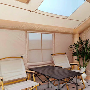 Inflatable Tent for Camping - 6-8 Person Ultra-Quick Setup Blow Up Tent,80.73 Square Feets 4 Season Inflatable Tent with Stove