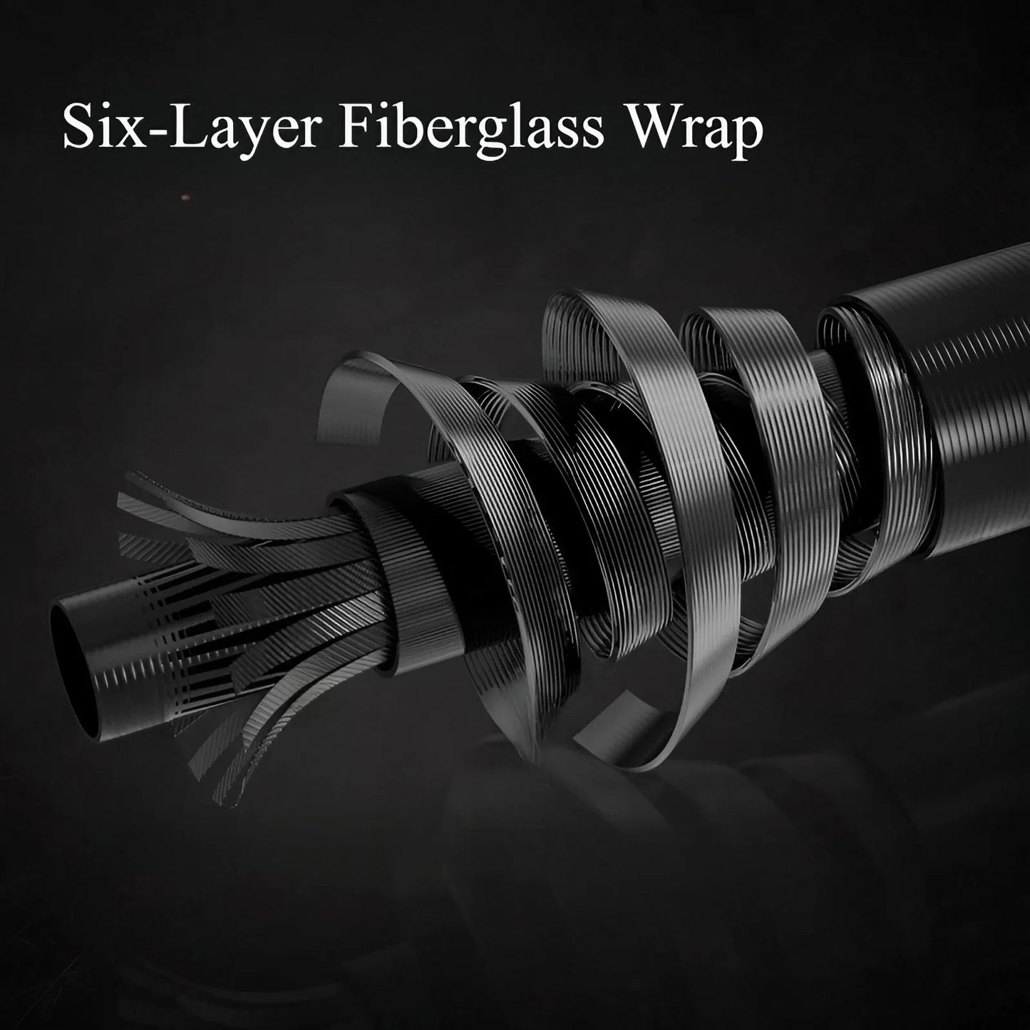 1pc Portable 70.86-Inch Fiberglass Fishing Rod | Durable Six-Layer Design, Two-Section Fly Fishing Rod