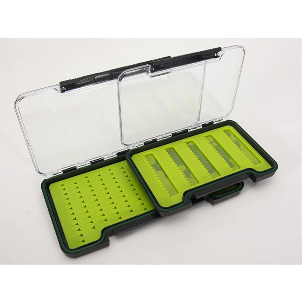 Silicone Fly Box Portable Transparent Impact Resistant Waterproof Fishing Storage Box