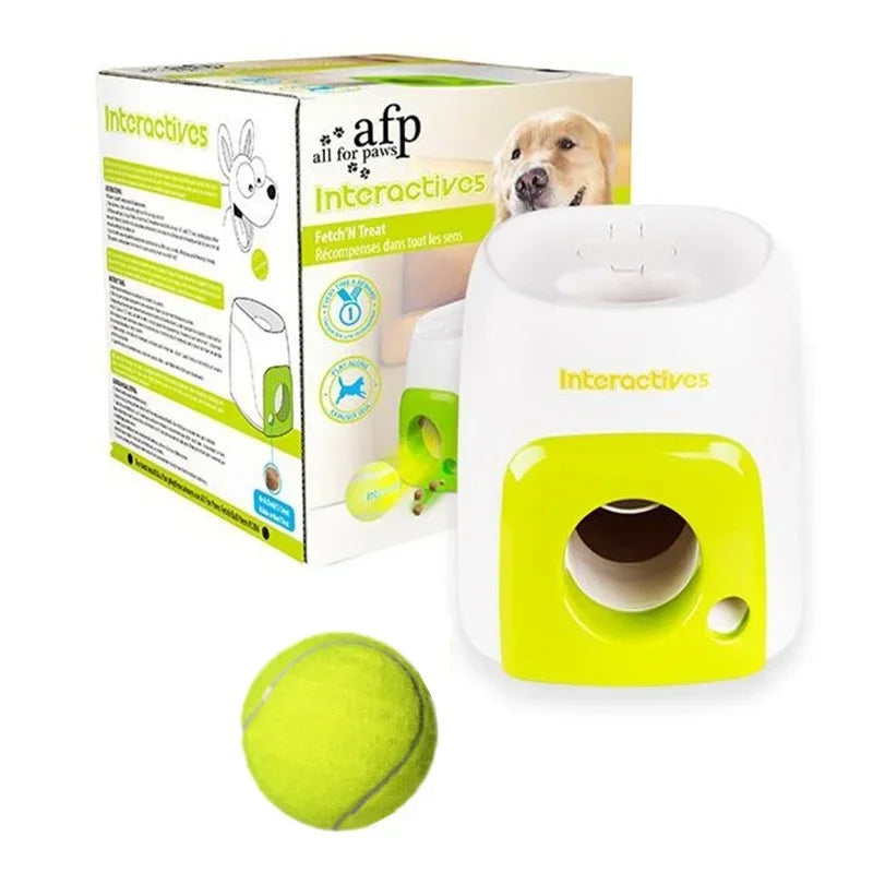 Tennis Ball Machine Throwing Cat Toys Launcher Ball Thrower Feeder Mmachine Smart Chase Automatic Pet Dog Reward