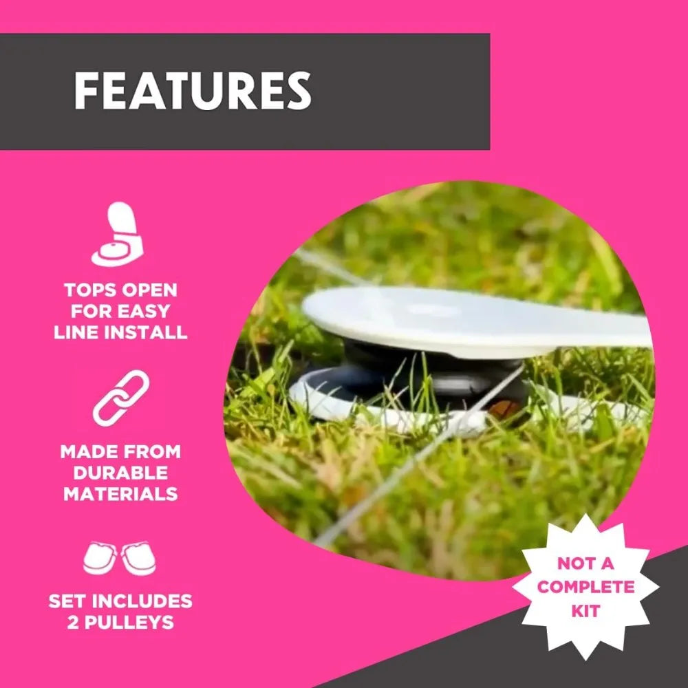 Swift Paws - Field Pulley Set - Expansion Accessory for Home Lure Course Kits Only - Add-On for Interactive Dog Chase Toy - Easy