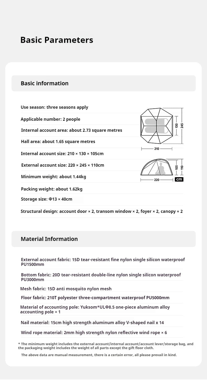 Naturehike Star River UL Camping Tent 15D Silicone Ultralight Portable 2 Person 3 Seasons Outdoor Travel Hiking Tent With Mat