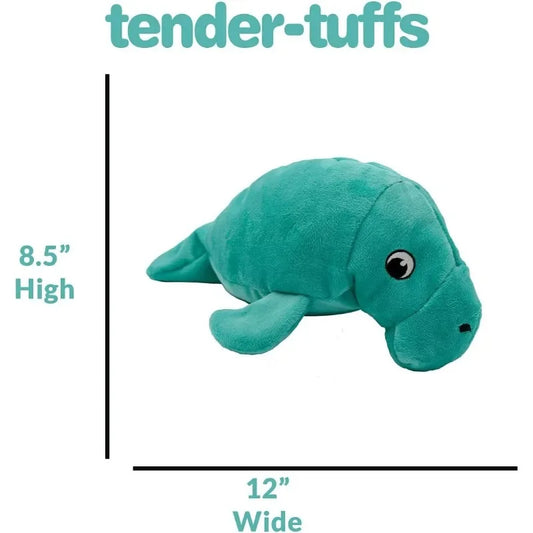 Pet toys, puppy toys, polyester fiber filled manatee and fish plush toys, suitable for medium and large dogs