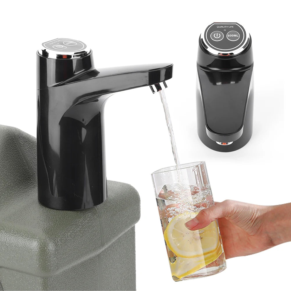 Electric Water Pump USB Rechargeable Portable Water Dispenser One Key Switch Mini Water Pump for Outdoor Camping
