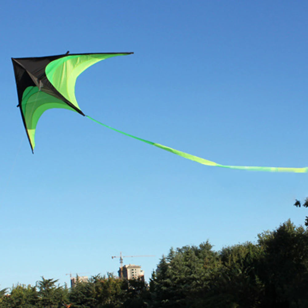 1.6m Large Delta Kite Toy Easy To Fly Primary Stunt Kite 10 Meter Tail Flight Kite with Wheel Line for Kids Adults for Outdoor
