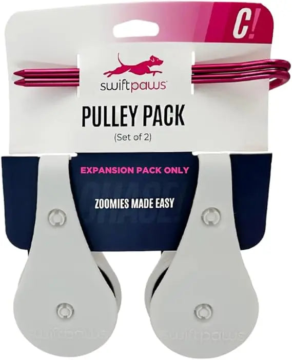 Swift Paws - Field Pulley Set - Expansion Accessory for Home Lure Course Kits Only - Add-On for Interactive Dog Chase Toy - Easy