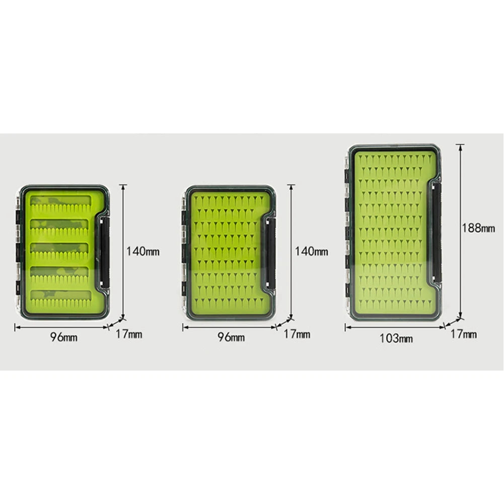 Silicone Fly Box Portable Transparent Impact Resistant Waterproof Fishing Storage Box