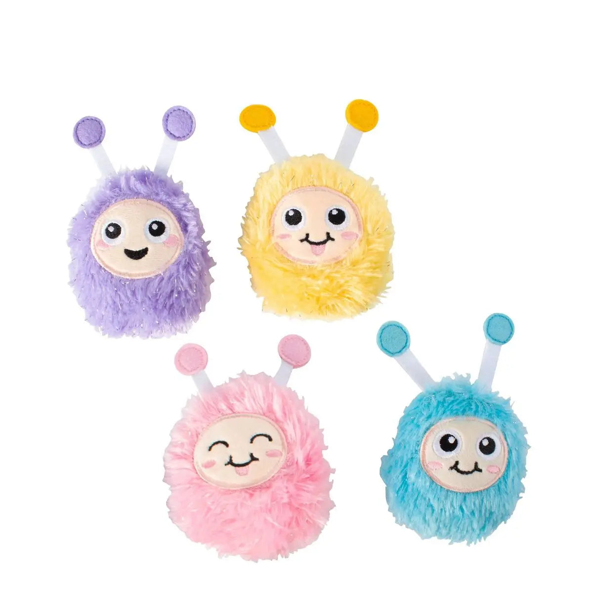 Mini Monster Pals Dog Toys - 4pk