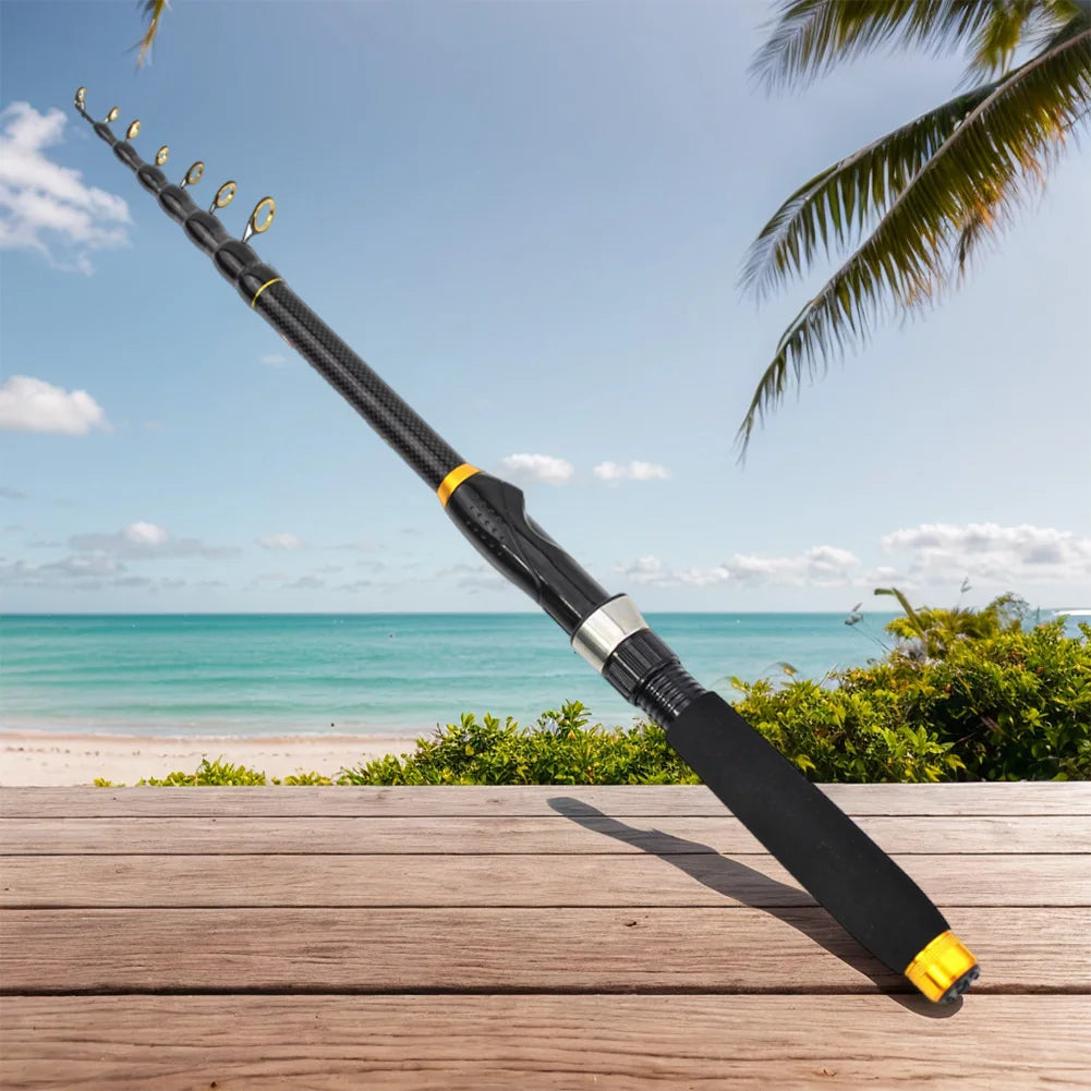 Carbon Fiber Spinning Rod Telescopic Travel Fishing Pole Carp Fishing Rod Fishing Accessories for Carp Fishing