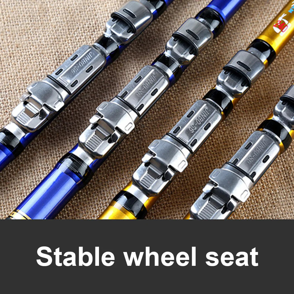 Telescopic Fishing Rod Collapsible Fishing Pole Portable Lightweight Fly Rod Non Slip Handle for Reservoir Pond Beach Fishing