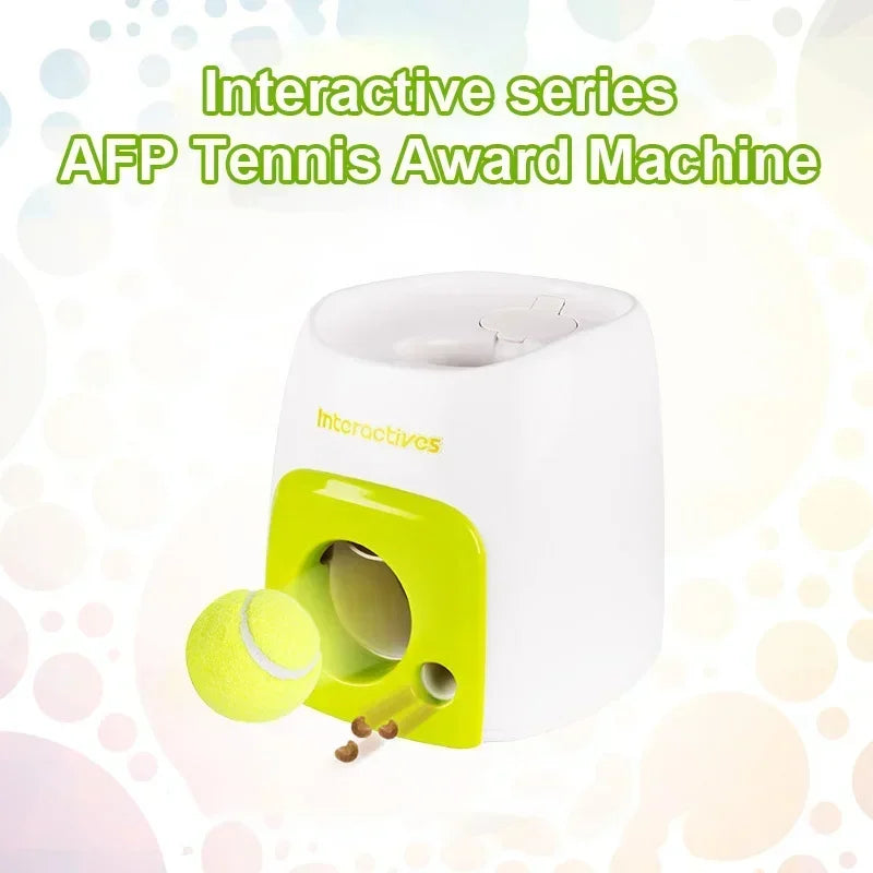 Tennis Ball Machine Throwing Cat Toys Launcher Ball Thrower Feeder Mmachine Smart Chase Automatic Pet Dog Reward