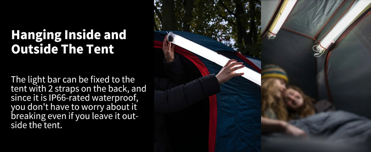 SELORSS Rechargeable Portable Camping Strong Light Waterproof 2000 mAh Tent Lamp Spotlight Outdoor Camping Work Repair Lighting