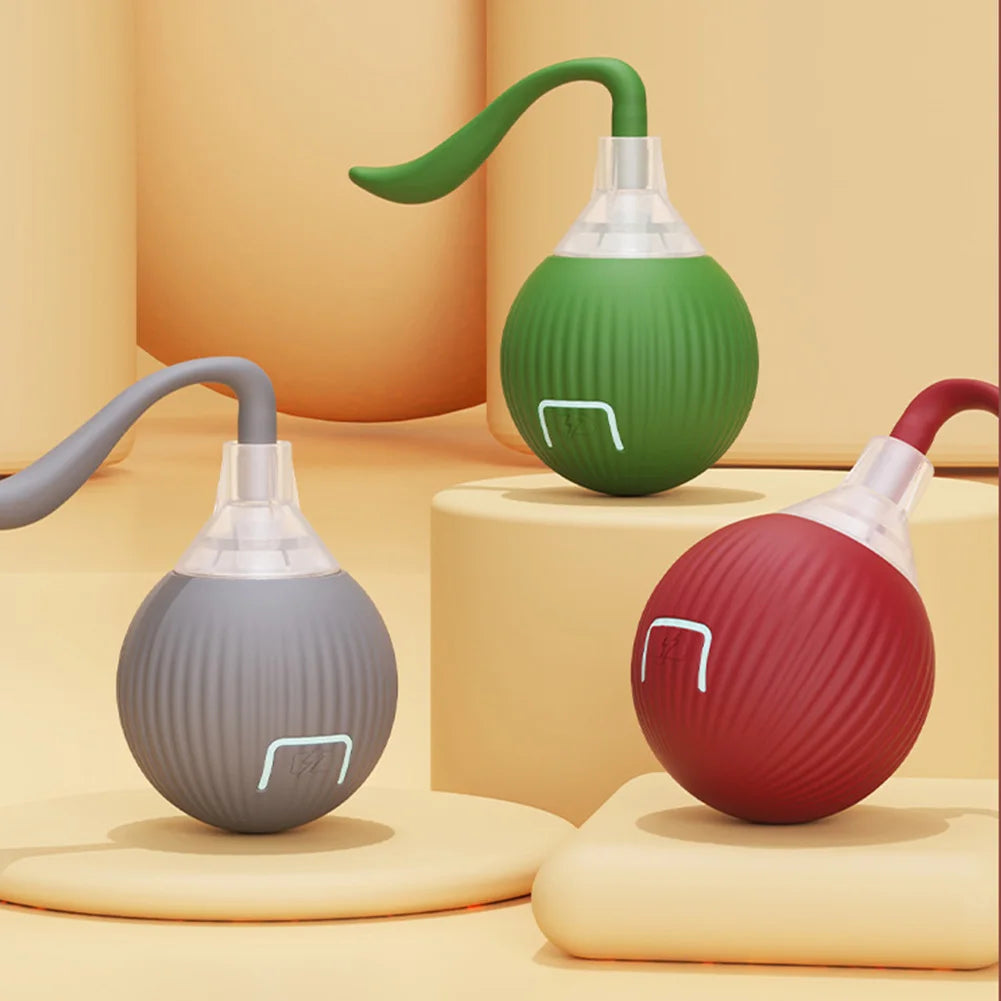 Cat Interactive Ball Toys Automatic Rolling Ball Rechargeable Fast Rolling Ball Anti-Depression Pet Toy for Indoor Cats