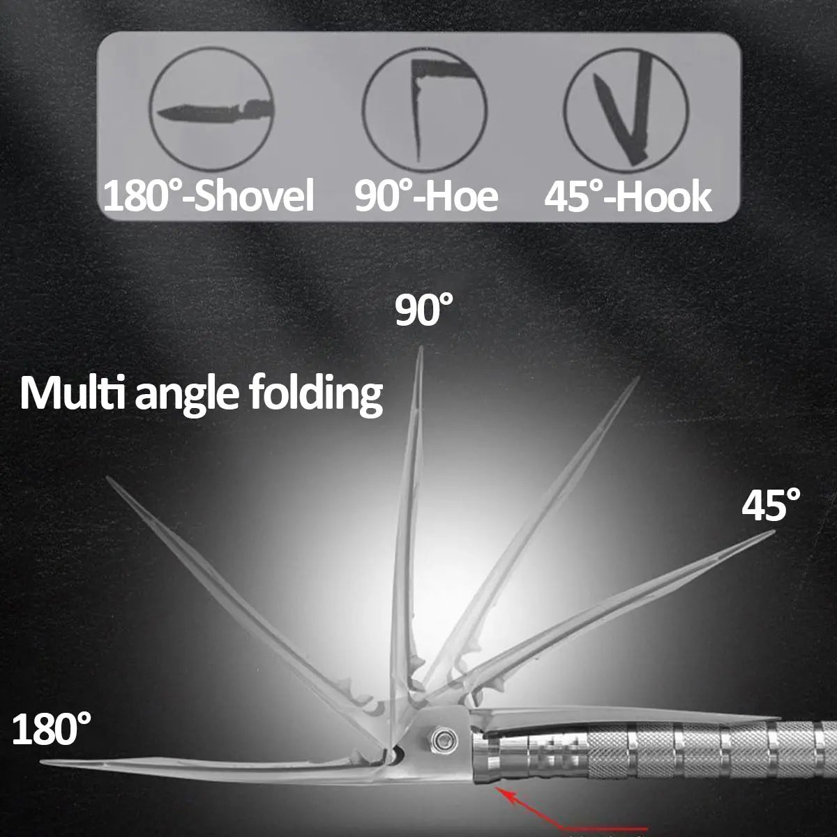 Multi Functional Detachable Foldable Military Electric Shovel Outdoor Survival Equipment Self-Defense Tools Camping Accessories