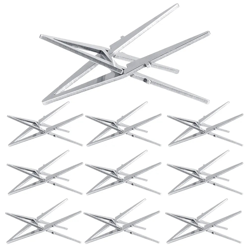 Alcohol Stove Internal Bracket Stainless Steel Portable Alcohol Stove Bracket Detachable Camping Pot Stand for Family Picnics