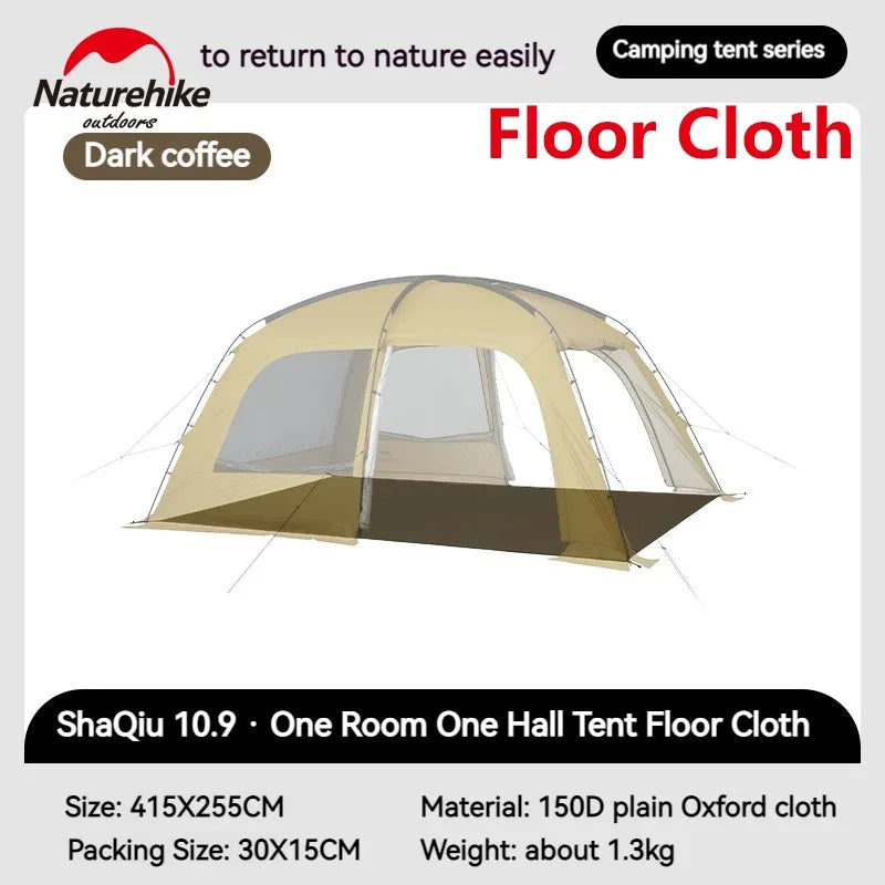 Naturehike Dunes 10.9 Camping Tent 6 People 4 Seasons Dome Extended Canopy Outdoor Waterproof Large Space Tent With Chimney Hole