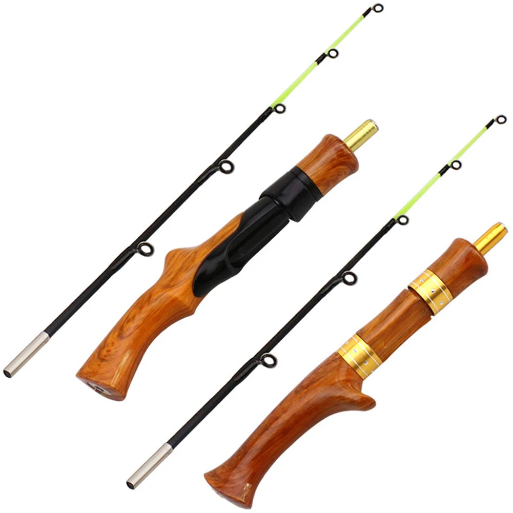 62cm Winter Ice Fishing Rod Portable Carbon Casting Carp Fishing Pole Tackle Compression Resistance Outdoor Fishing