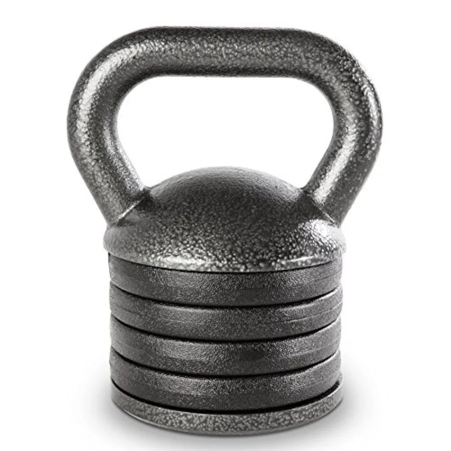 Adjustable Heavy-Duty Kettlebell for Strength Training and Weightlifting Cast Iron Grey Ideal Home Gym Equipment APKB-5009