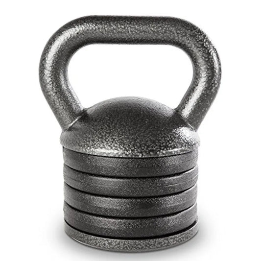 Adjustable Heavy-Duty Kettlebell for Strength Training and Weightlifting Cast Iron Grey Ideal Home Gym Equipment APKB-5009