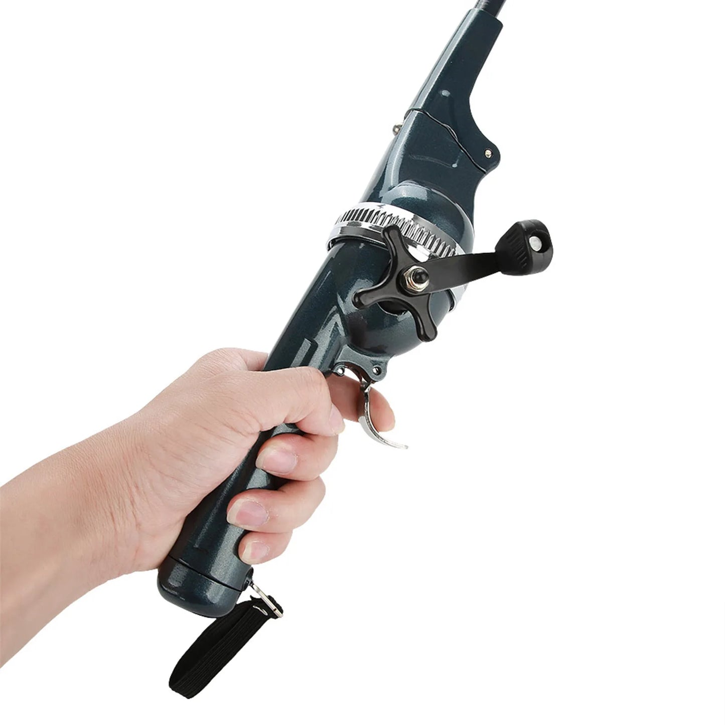 Fishing Accessory Fishing Pole Lightweight Plastic Folding Integrated Fishing Rod and Enclosed Reel Tackle Accessory Fishing Rod