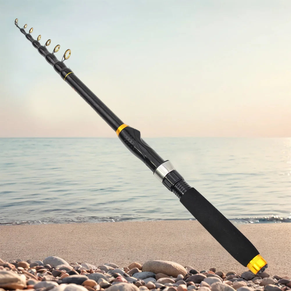 Carbon Fiber Spinning Rod Telescopic Travel Fishing Pole Carp Fishing Rod for Carp Fishing