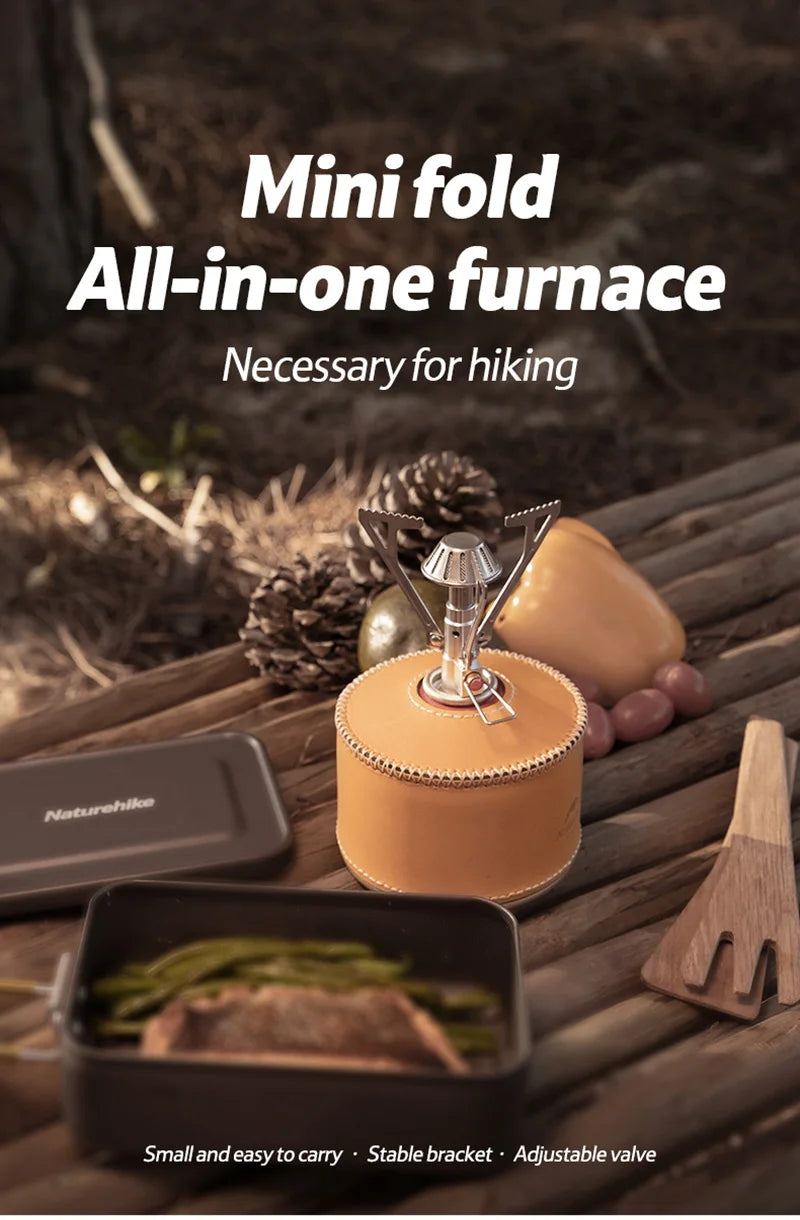 Naturehike Camping Stove Mini Stove Outdoor Picnic Gas Stove Outdoor Tourist Gas Burner Ultra Light Hiking Camping Gas Stove