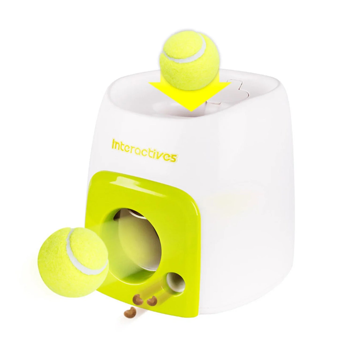 Tennis Ball Machine Throwing Cat Toys Launcher Ball Thrower Feeder Mmachine Smart Chase Automatic Pet Dog Reward