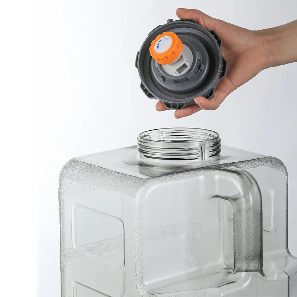 8L /12L /15L Camping Water Jug with Spigot Emergency Water Storage Portable Water Tank for Outdoor Hiking Camping Home Use