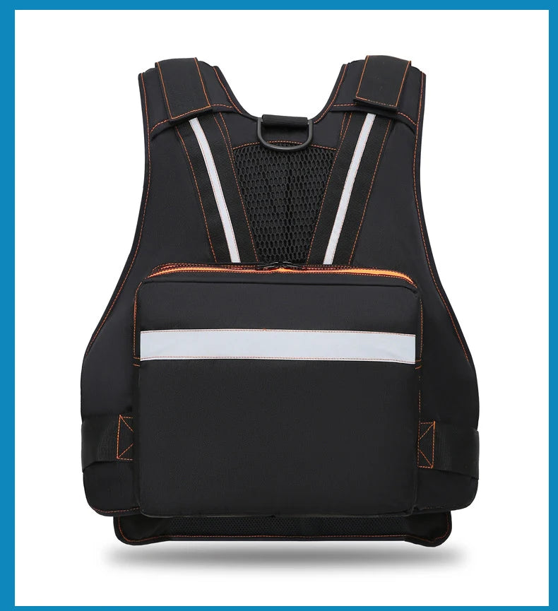 Multi-Functional Life Jacket Vest For Outdoor Fishing A Must-Have For Safety Multiple Pockets For Storage Buoyant Material