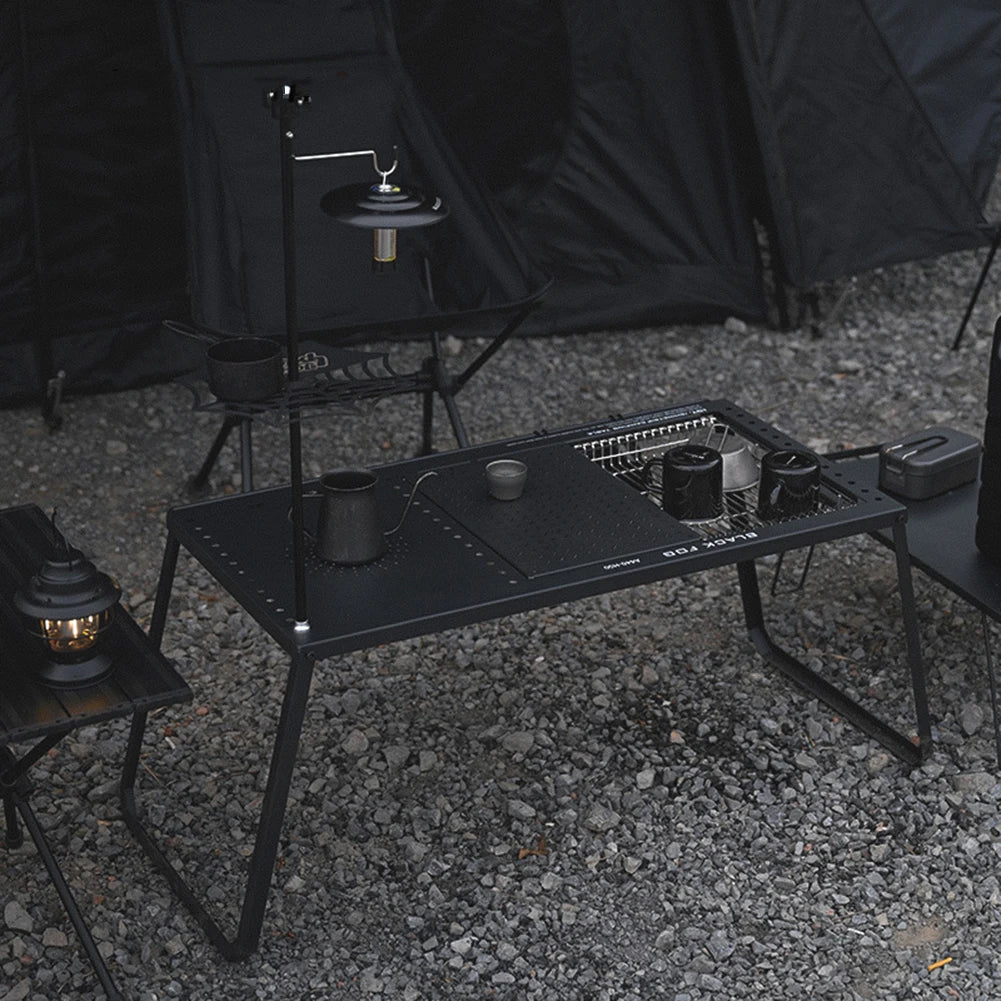 Outdoor IGT Tables Unit Portable Camping Table Unit Board Stainless Steel Free Combination Removable for Hiking Fishing Picnic