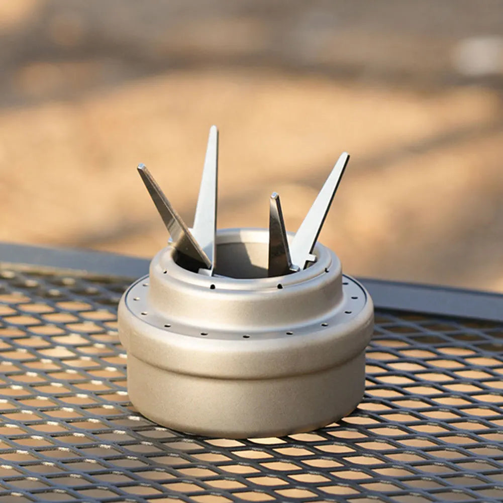 Alcohol Stove Internal Bracket Stainless Steel Portable Alcohol Stove Bracket Detachable Camping Pot Stand for Family Picnics