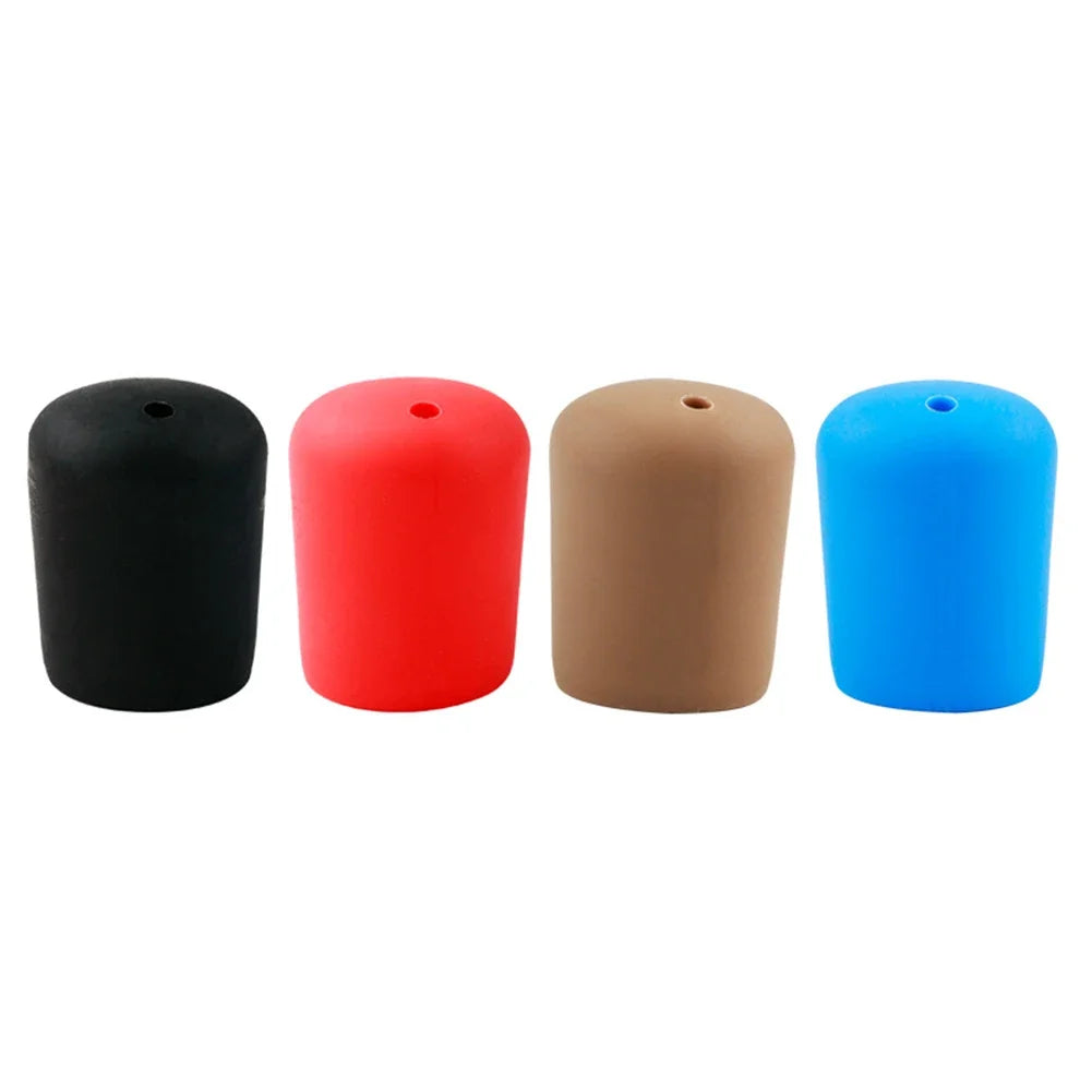 Fishing Rod End Cap Fishing Rod Handle Protective Case Silicone Lure Rod Bottom Protector Fishing Accessories