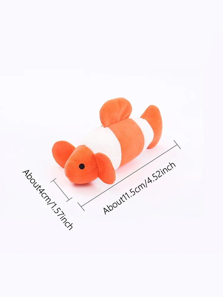 Cat Toys Ocean Catnip plush toys Bite resistant teething pet supplies