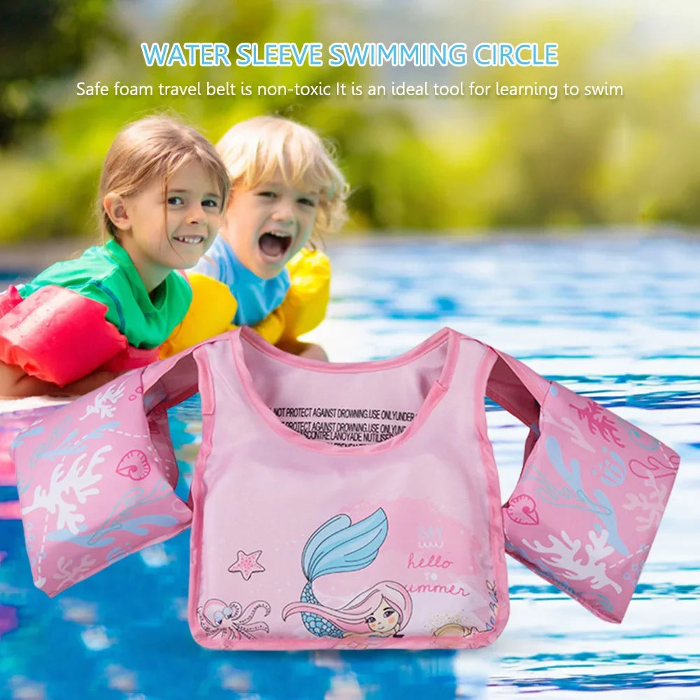 Children's Life Jackets Baby Float Arm Sleeve Floating Ring Buoyancy Vest Kid Swimming Equipment Pool Toys Adjustable Life Vest