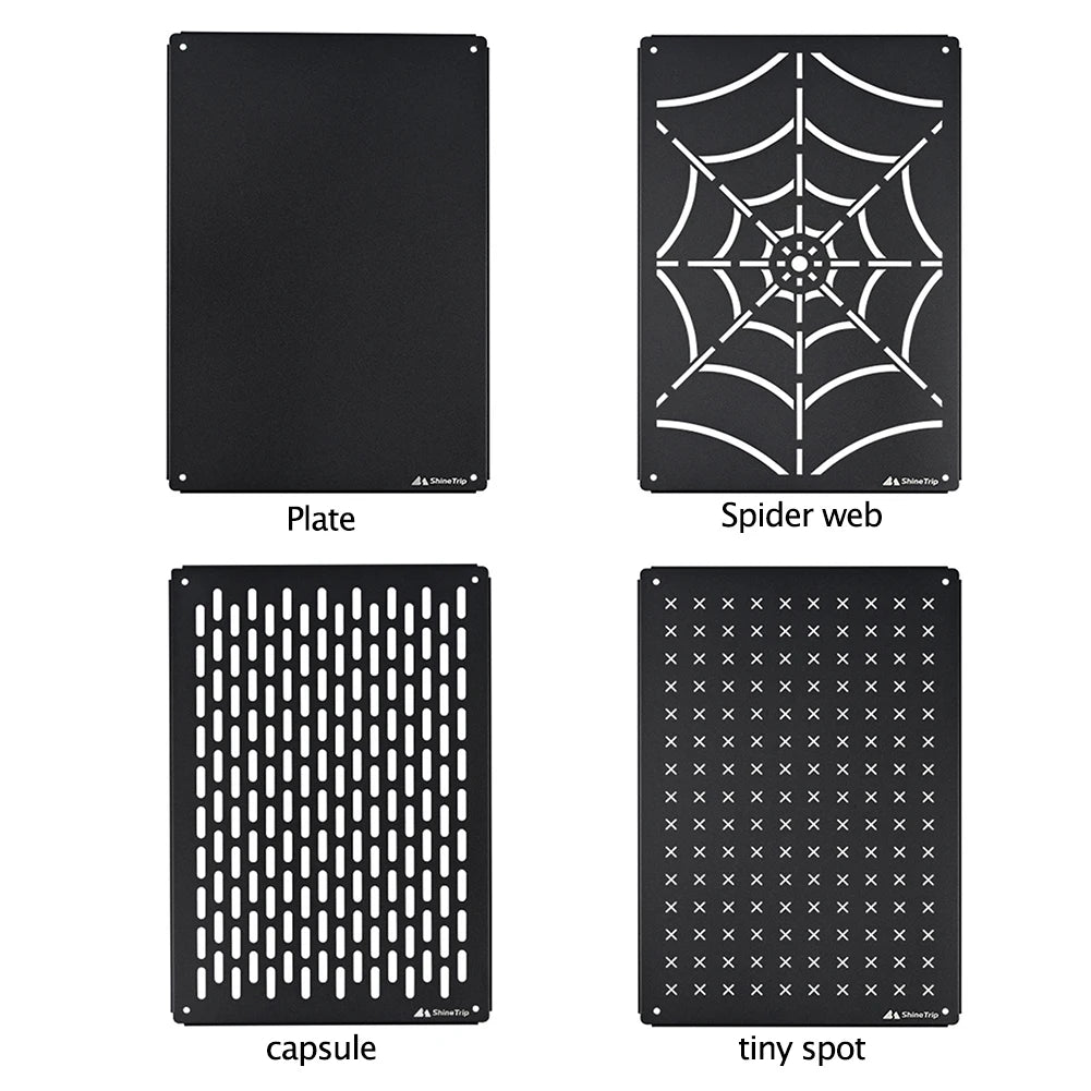 Outdoor IGT Tables Unit Portable Camping Table Unit Board Stainless Steel Free Combination Removable for Hiking Fishing Picnic