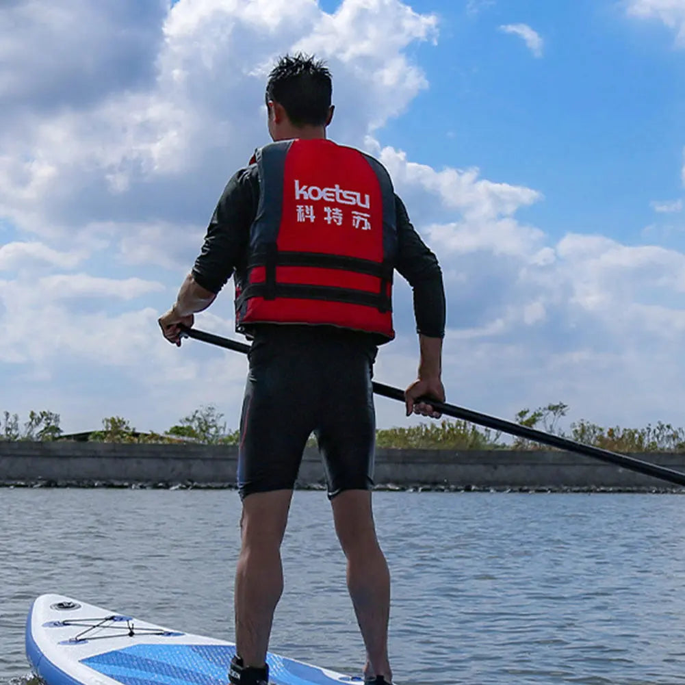 Portable Swim Jacket Reflective Swimming Life Vest Water Sports Safety Vest for Snorkeling Swimming Kayaking Boating