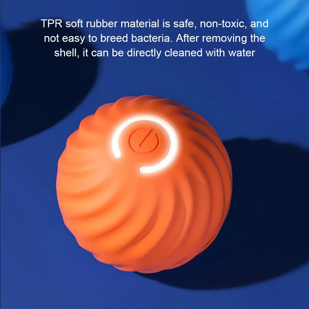 Wear-Resistant Rolling Ball Intelligent And Durable Toy For Energetic Dogs Revolutionary TPR Blue