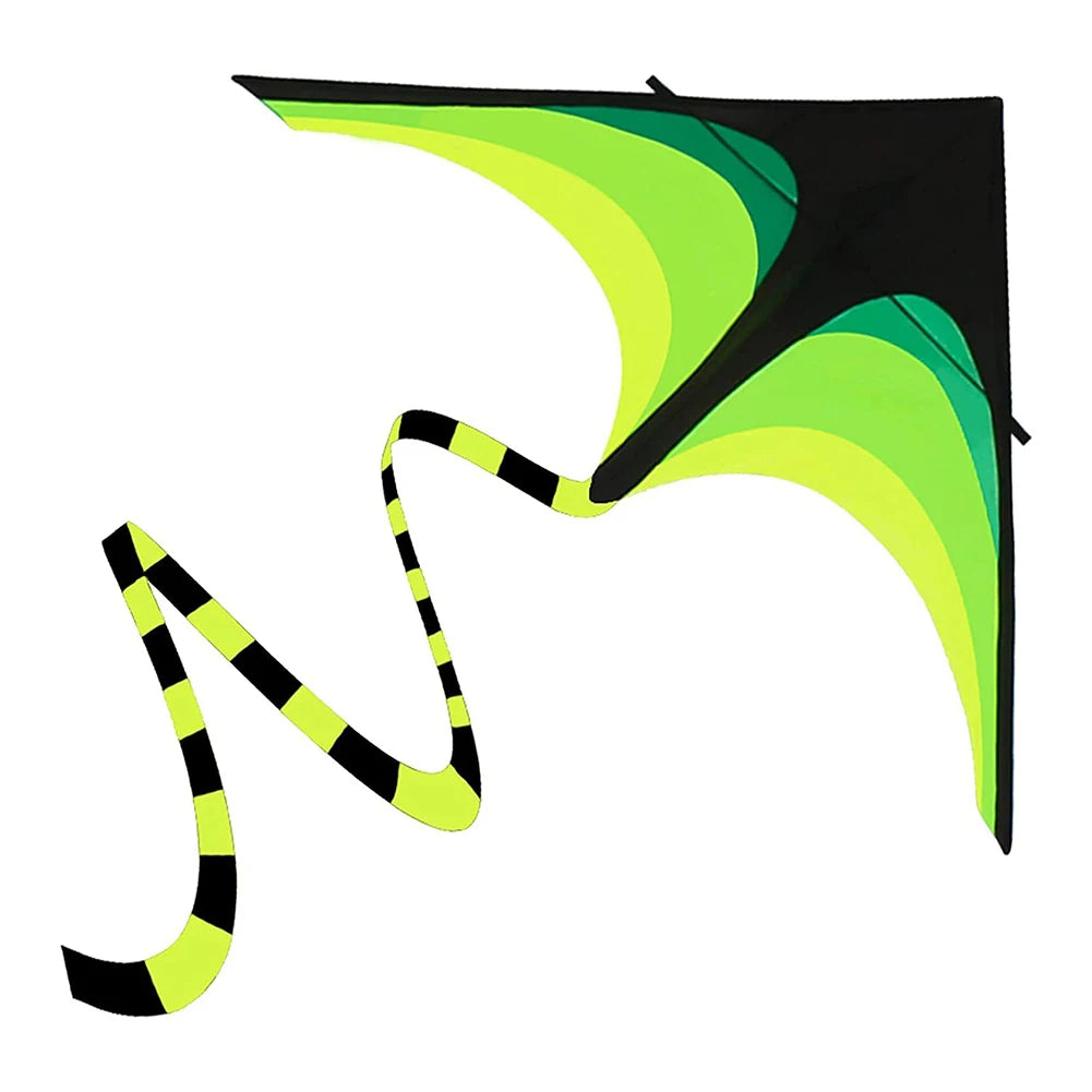 1.6m Large Delta Kite Toy Easy To Fly Primary Stunt Kite 10 Meter Tail Flight Kite with Wheel Line for Kids Adults for Outdoor