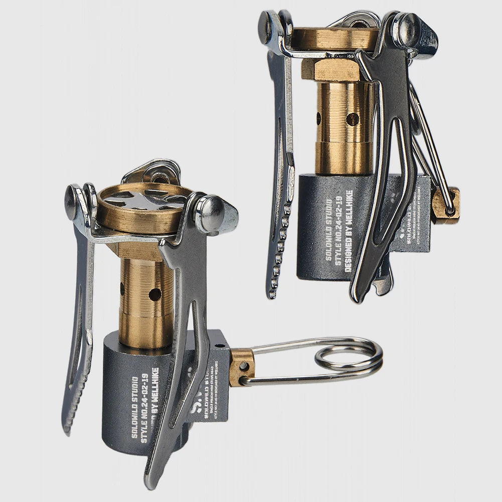 Folding Camping Stove Camping Stove Stand Burner Lightweight Mini Gas Stove Portable Survival Furnace for Outdoor Cooking