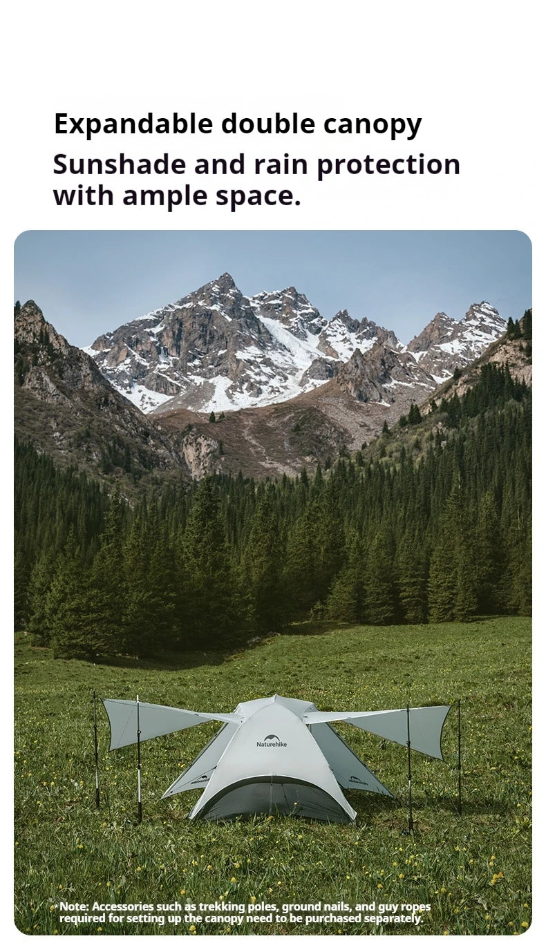 Naturehike Star River UL Camping Tent 15D Silicone Ultralight Portable 2 Person 3 Seasons Outdoor Travel Hiking Tent With Mat