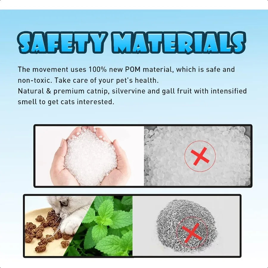 Cat Toys Flapping Wings Penguin No Flying Chirping Bird Interactive Catnip Toy for Kitten or Small Dogs Touch Activated Recharg