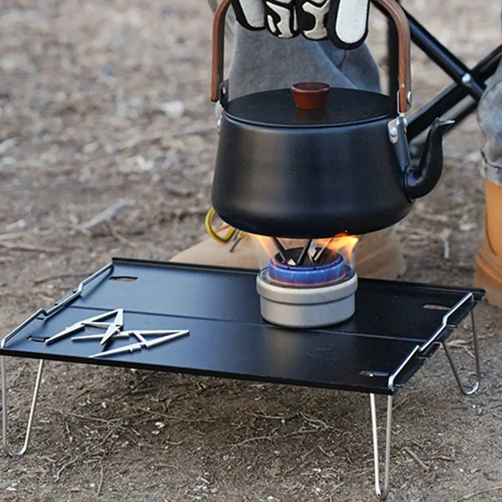 Alcohol Stove Internal Bracket Stainless Steel Portable Alcohol Stove Bracket Detachable Camping Pot Stand for Family Picnics