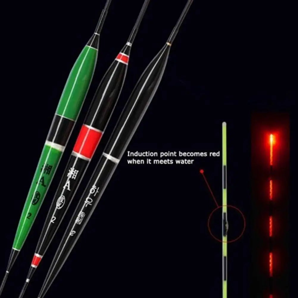Battery Operated Night Fishing Float - Long-Distance Wood Light Bobber for River Fishing