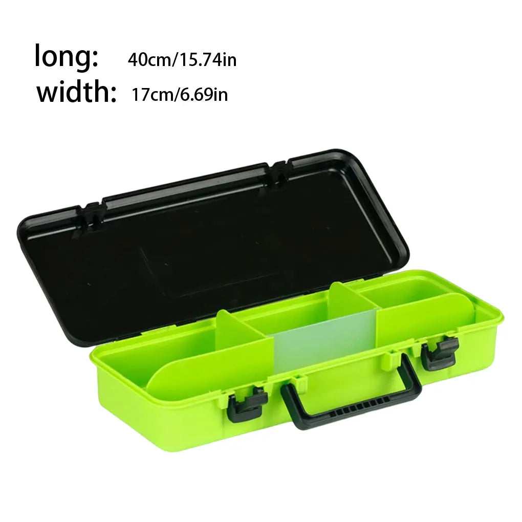 Fishing Tackle Box Handle Bait Lure Case Supply Hooks Organizer Blue