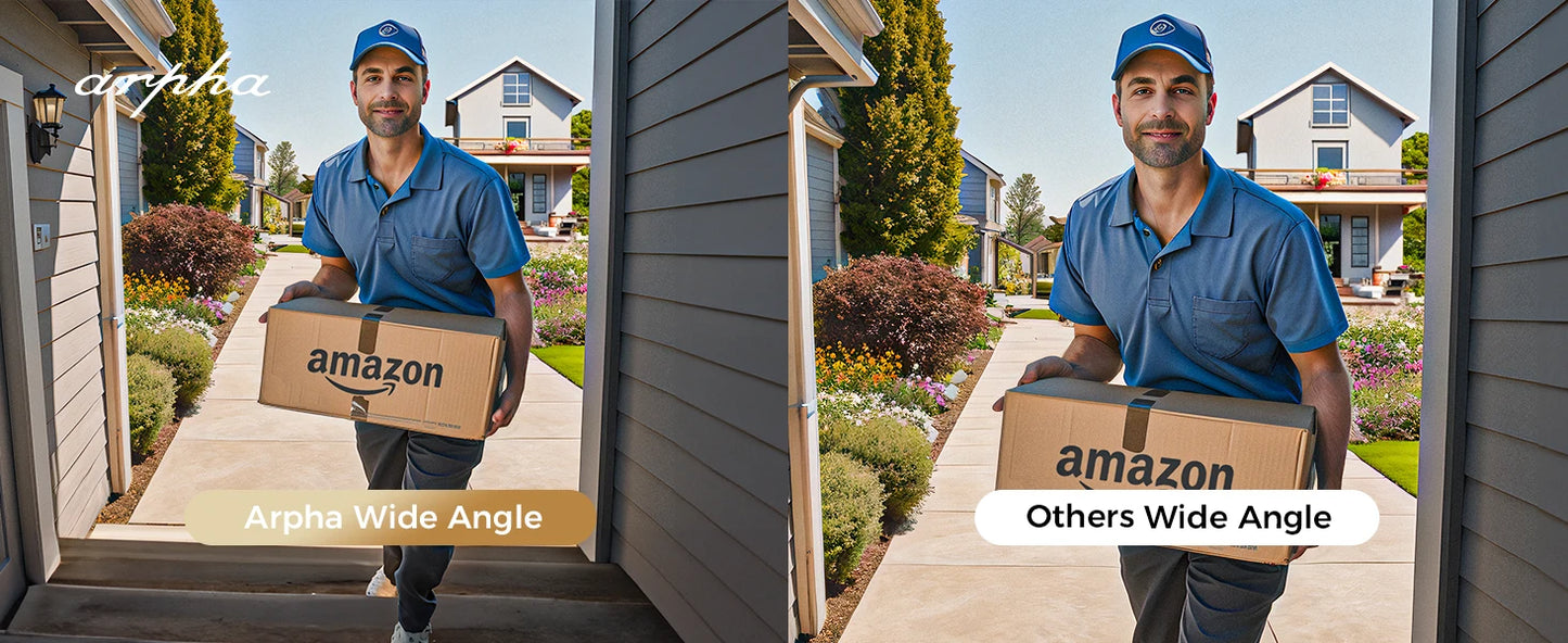 Arpha Smart Door Lock AL501 6 in 1 WiFi Smart Door Lock with Video Doorbell & Fingerprint 32GB Keyless Entry Digital Keypad