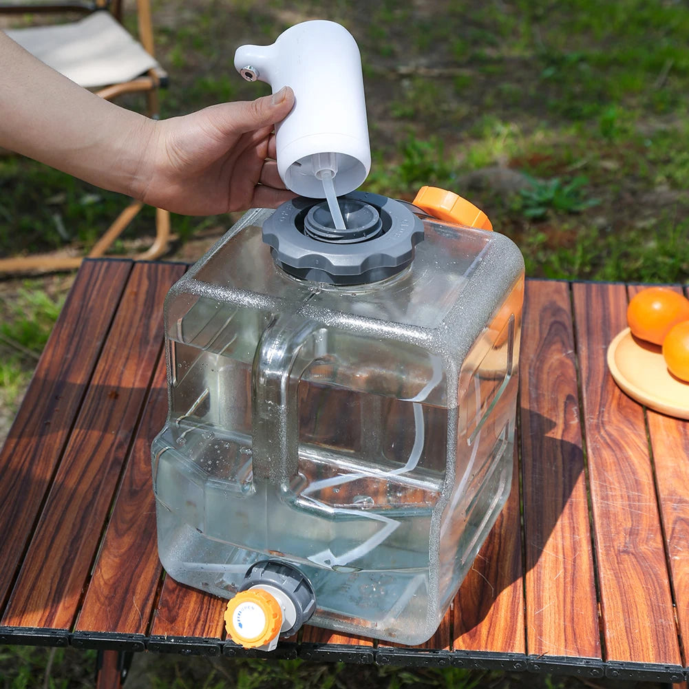 8L /12L /15L Camping Water Jug with Spigot Emergency Water Storage Portable Water Tank for Outdoor Hiking Camping Home Use