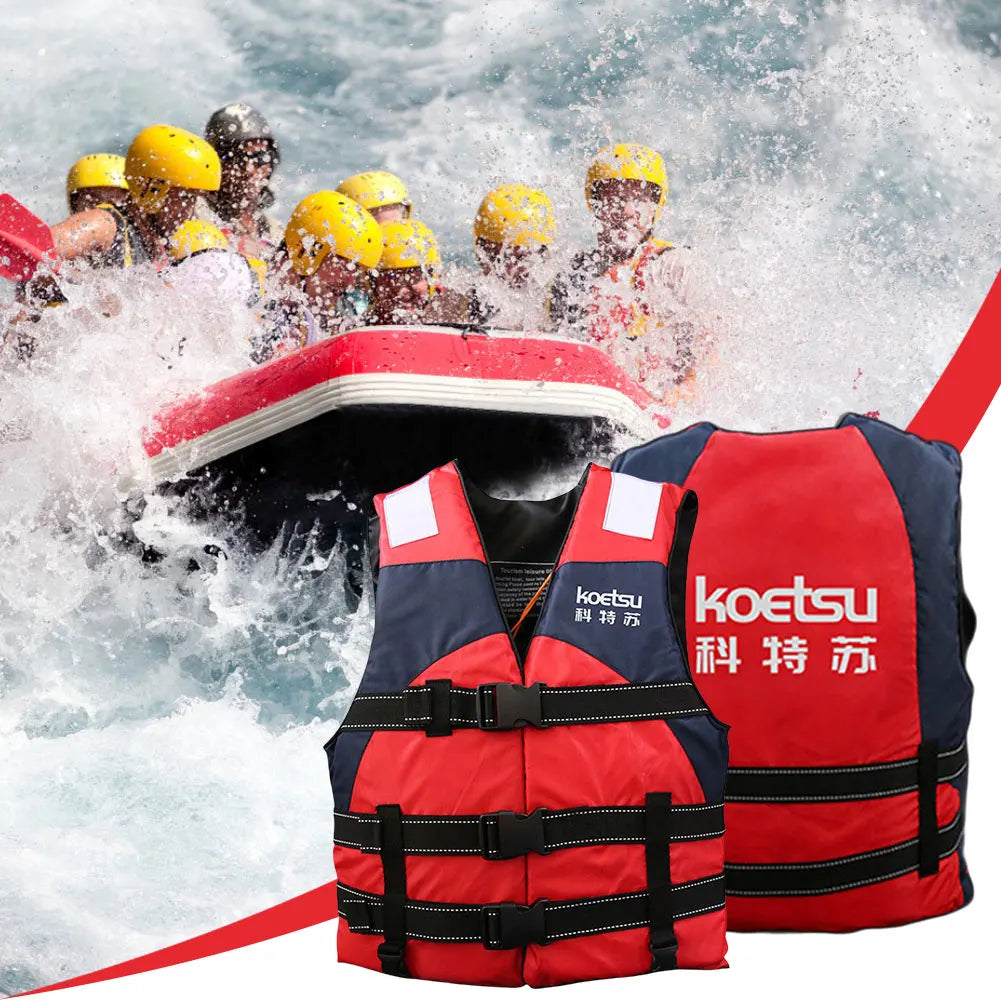 Portable Swim Jacket Reflective Swimming Life Vest Water Sports Safety Vest for Snorkeling Swimming Kayaking Boating