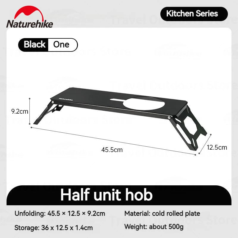 Naturehike Outdoor Folding Table Aluminum Alloy Folding IGT Table Multifunctional Portable Wood Stove Picnic Camping Suppiles