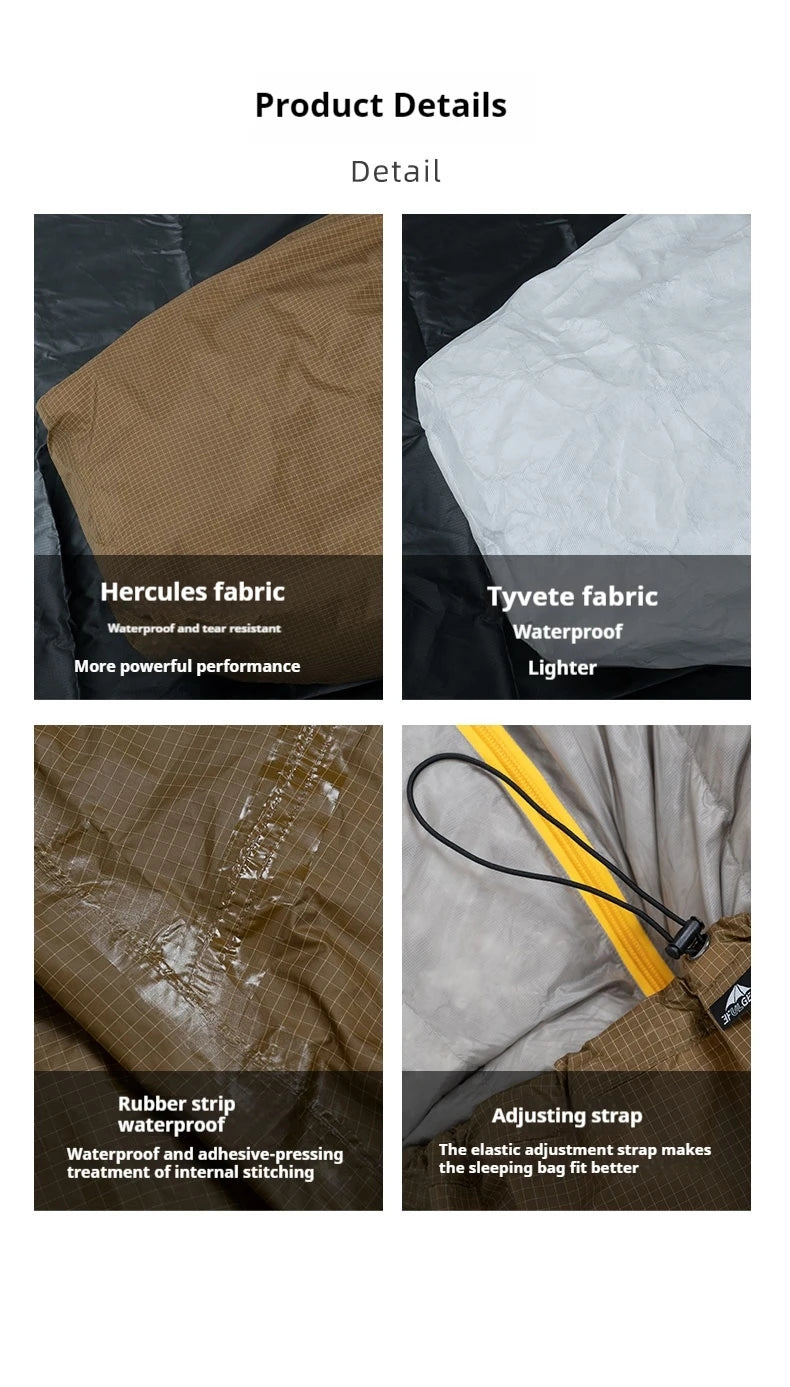 3F UL GEAR Sleeping Bag Foot Ultralight Dyneema Nylon Portable Waterproof Bag Camping Sleeping Bag Accessories Tear Resistant