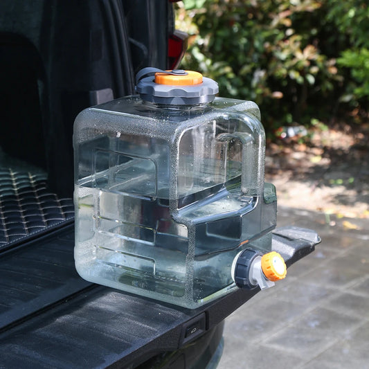 8L /12L /15L Camping Water Jug with Spigot Emergency Water Storage Portable Water Tank for Outdoor Hiking Camping Home Use